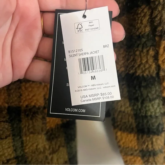Volcom Silent Sherpa Jacket - Women's M - Picture 6 of 10